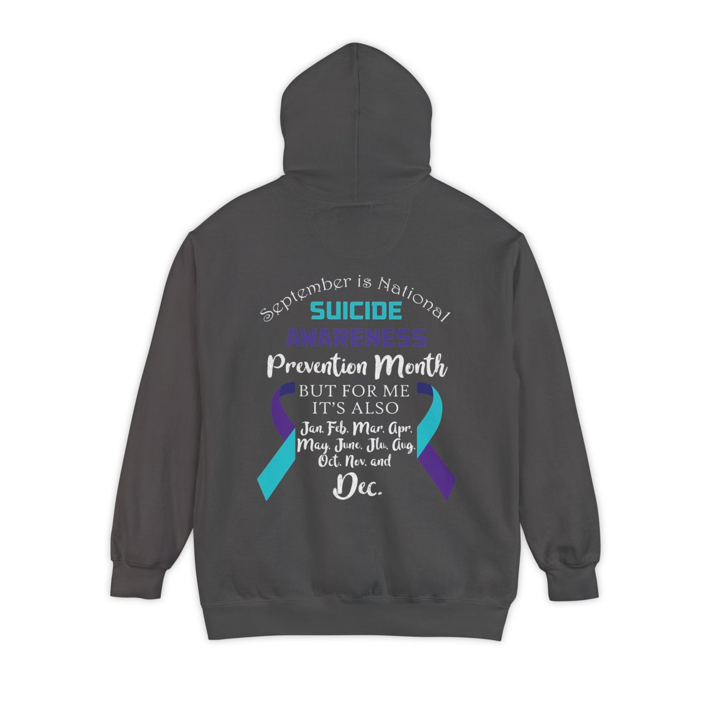 Unisex Suicide Awareness Hoodie - Garment-Dyed with Empowering Message