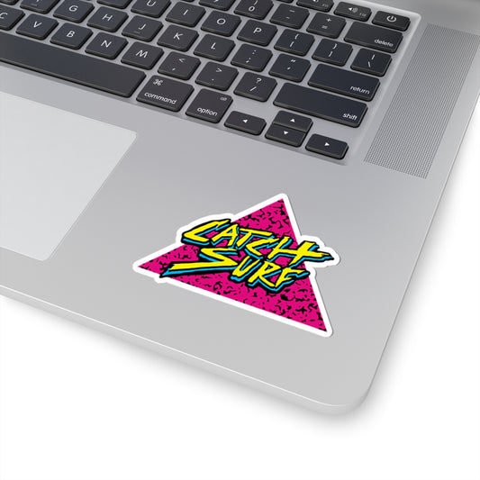 Retro Catch Surf Stickers | Bold and Colorful Vinyl Decals for Surfing Enthusiasts